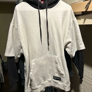 Social Supply White and Black Men's Hoodie